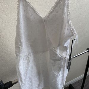 White thin strap top (New, local boutique)